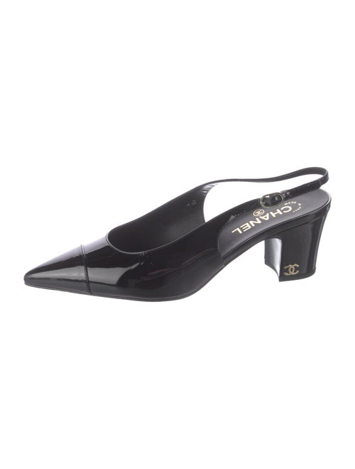 Chanel 2023 Interlocking CC Logo Slingback Pumps
