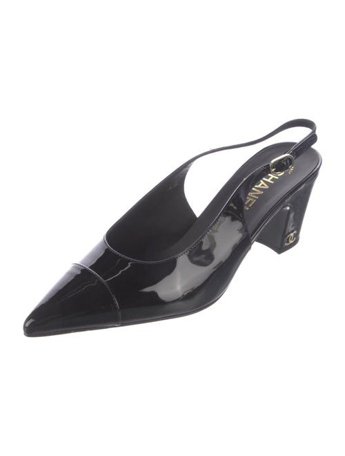 Chanel 2023 Interlocking CC Logo Slingback Pumps