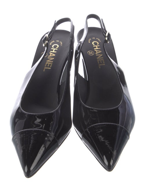 Chanel 2023 Interlocking CC Logo Slingback Pumps