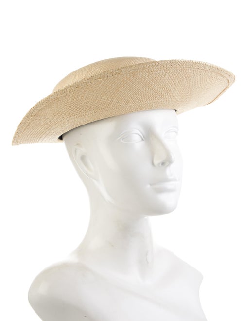 Chanel CC Denim Straw Hat