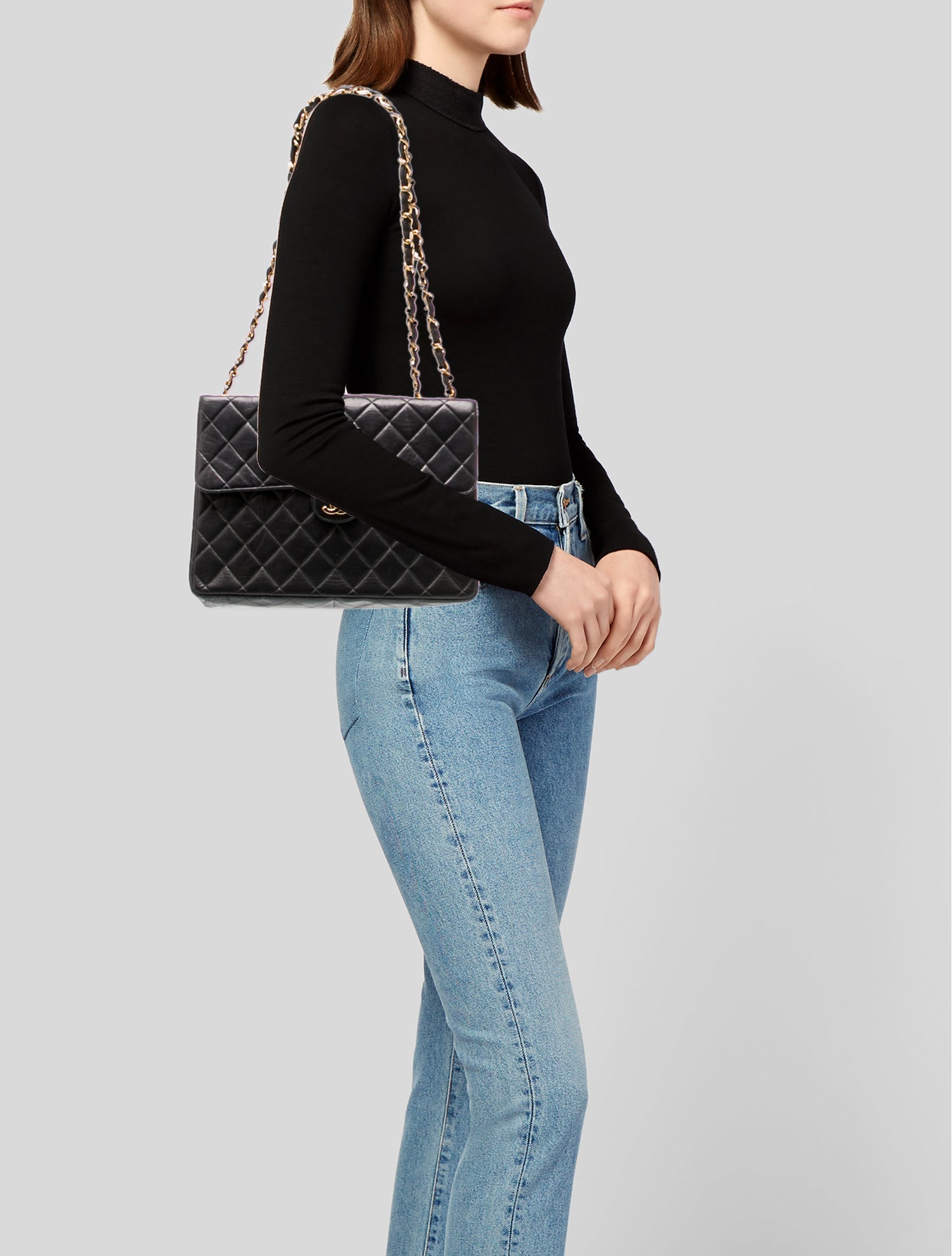 Chanel Jumbo Square Classic Single Flap Bag