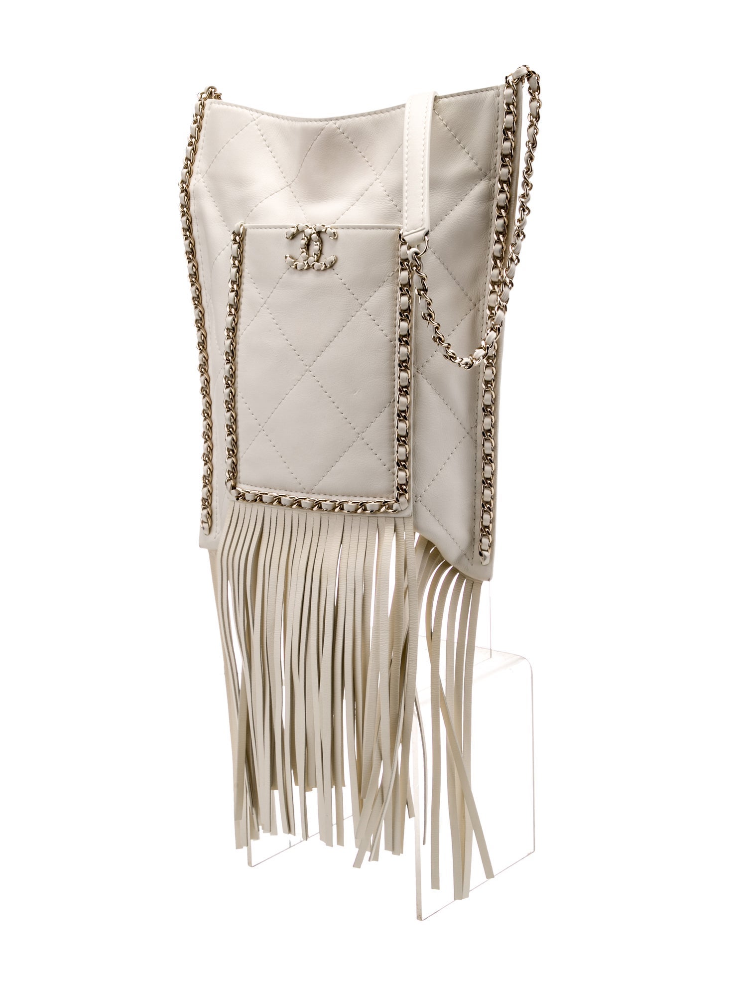 Chanel Fringe Flat Shopping Bag