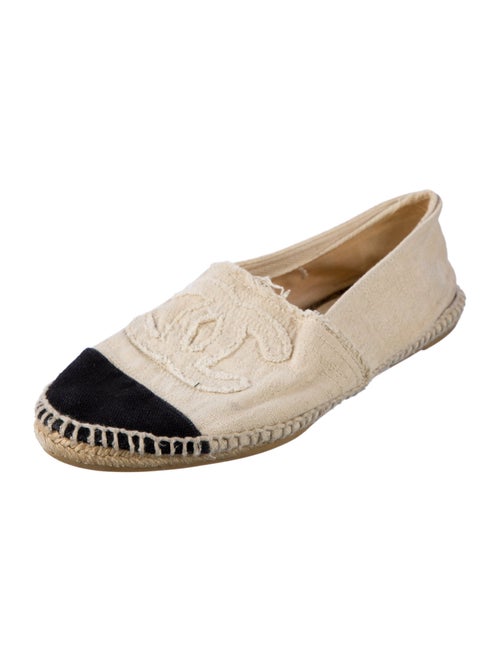Chanel Interlocking CC Logo Canvas Espadrilles