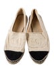 Chanel Interlocking CC Logo Canvas Espadrilles