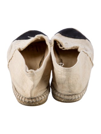 Chanel Interlocking CC Logo Canvas Espadrilles