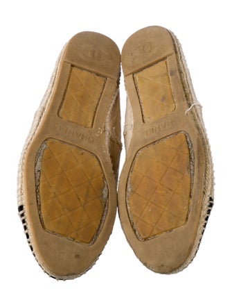 Chanel Interlocking CC Logo Canvas Espadrilles