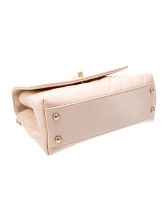 Chanel Mini Chevron Coco Handle Bag w/ Chain