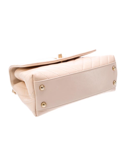 Chanel Mini Chevron Coco Handle Bag w/ Chain