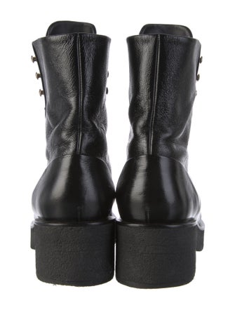 Chanel 2022 Interlocking CC Logo Combat Boots