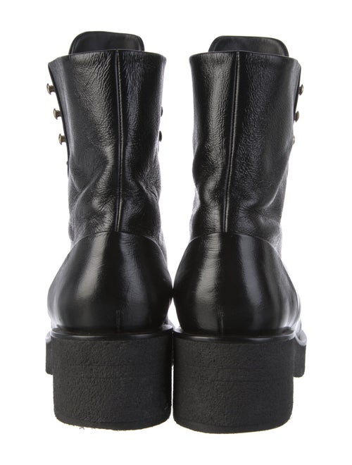 Chanel 2022 Interlocking CC Logo Combat Boots