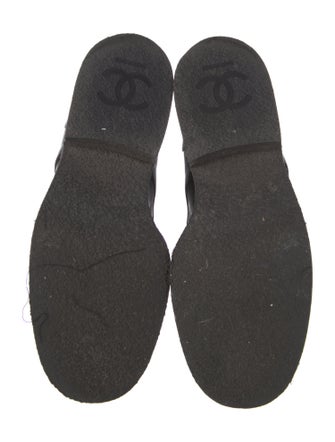 Chanel 2022 Interlocking CC Logo Combat Boots