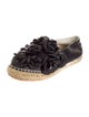 Chanel Interlocking CC Logo Leather Espadrilles
