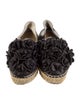 Chanel Interlocking CC Logo Leather Espadrilles
