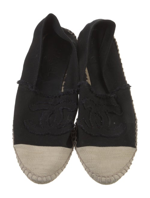 Chanel Interlocking CC Logo Canvas Espadrilles