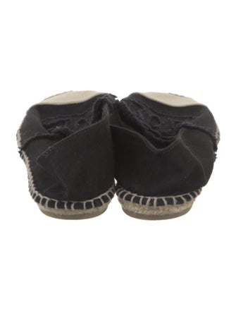 Chanel Interlocking CC Logo Canvas Espadrilles