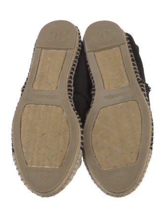 Chanel Interlocking CC Logo Canvas Espadrilles