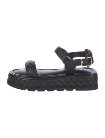 Chanel 2022 Interlocking CC Logo Sandals