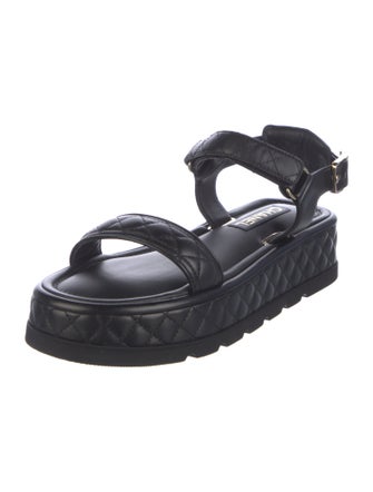 Chanel 2022 Interlocking CC Logo Sandals