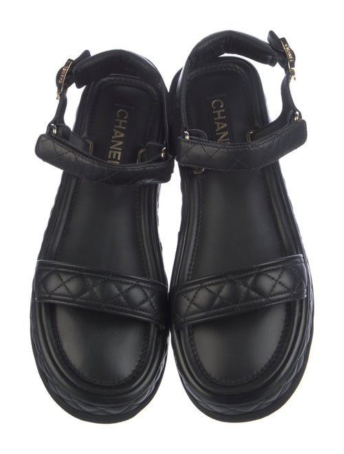 Chanel 2022 Interlocking CC Logo Sandals