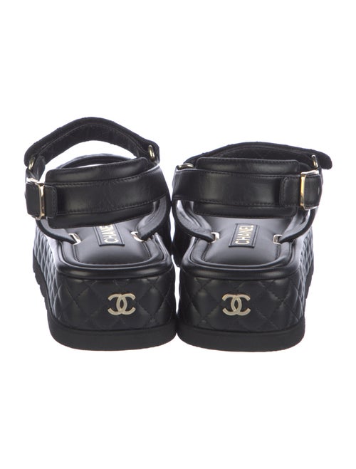 Chanel 2022 Interlocking CC Logo Sandals