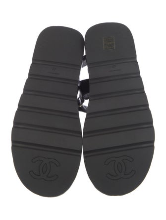 Chanel 2022 Interlocking CC Logo Sandals