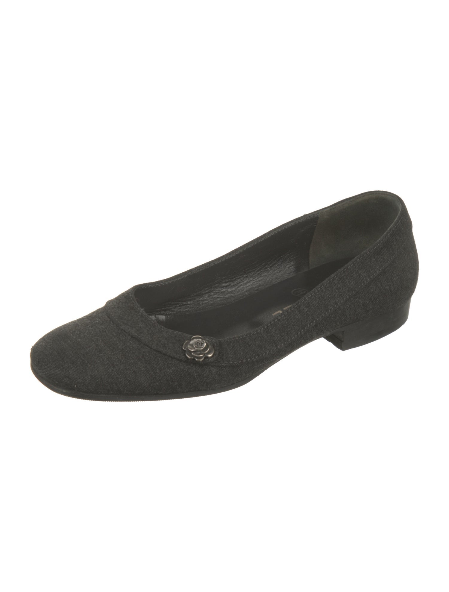 Chanel Vintage Interlocking CC Logo Flats
