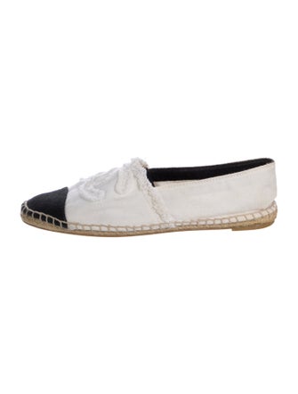 Chanel Interlocking CC Logo Canvas Espadrilles