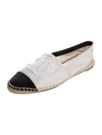 Chanel Interlocking CC Logo Canvas Espadrilles