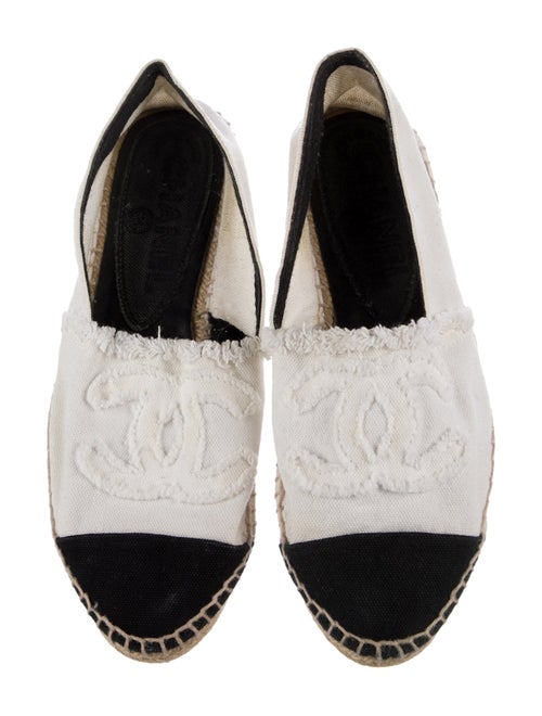 Chanel Interlocking CC Logo Canvas Espadrilles