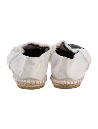 Chanel Interlocking CC Logo Canvas Espadrilles
