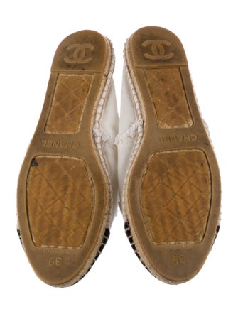 Chanel Interlocking CC Logo Canvas Espadrilles