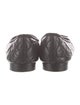 Chanel Interlocking CC Logo Leather Ballet Flats