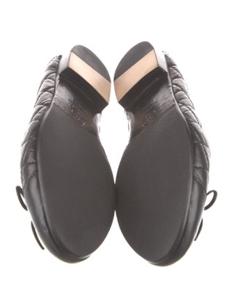Chanel Interlocking CC Logo Leather Ballet Flats