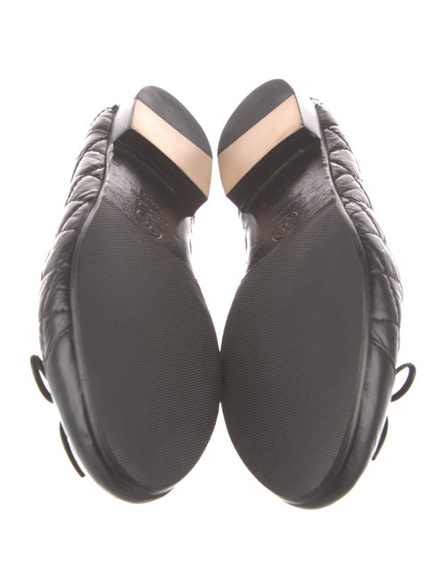 Chanel Interlocking CC Logo Leather Ballet Flats