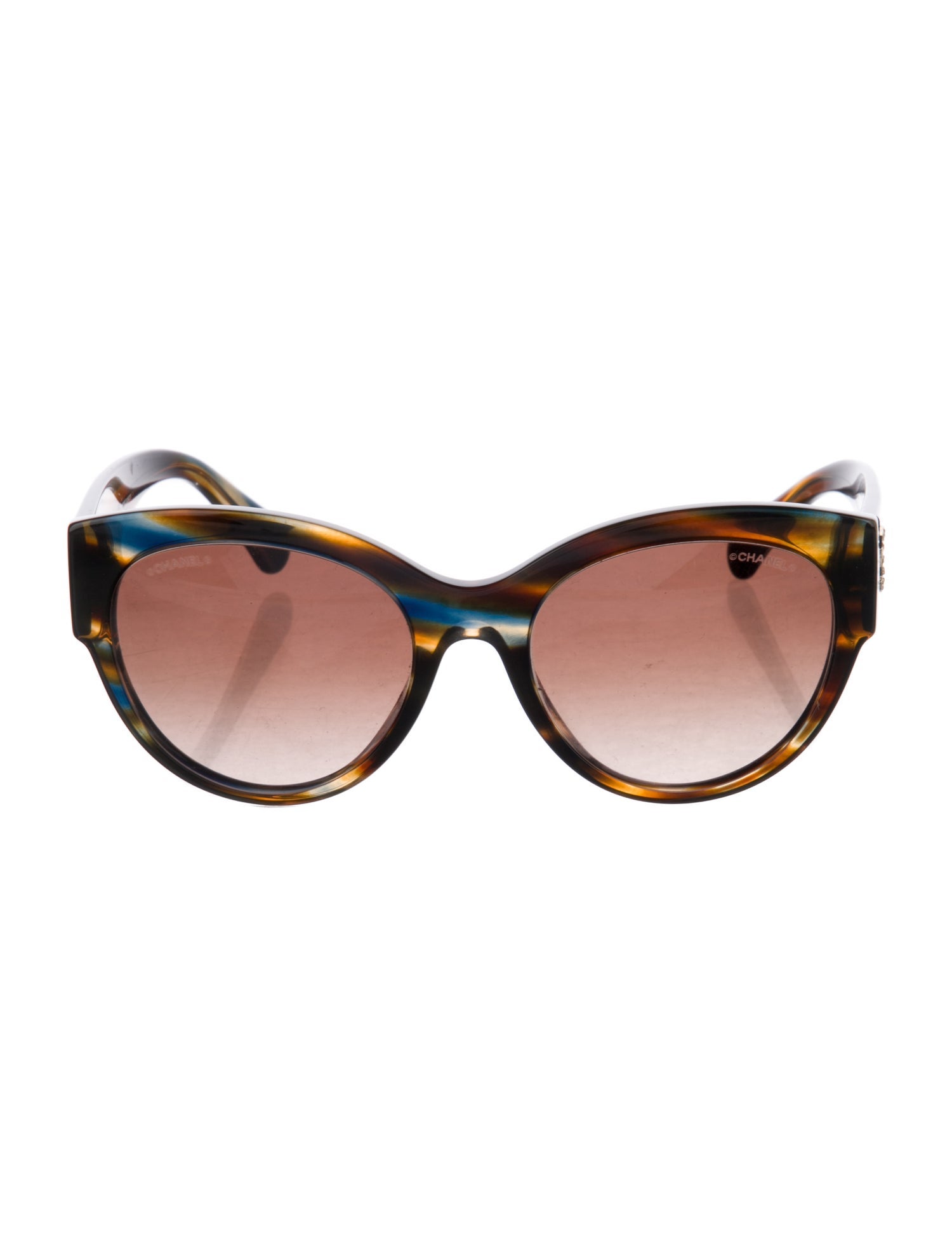 Chanel Interlocking CC Logo Cat-Eye Sunglasses