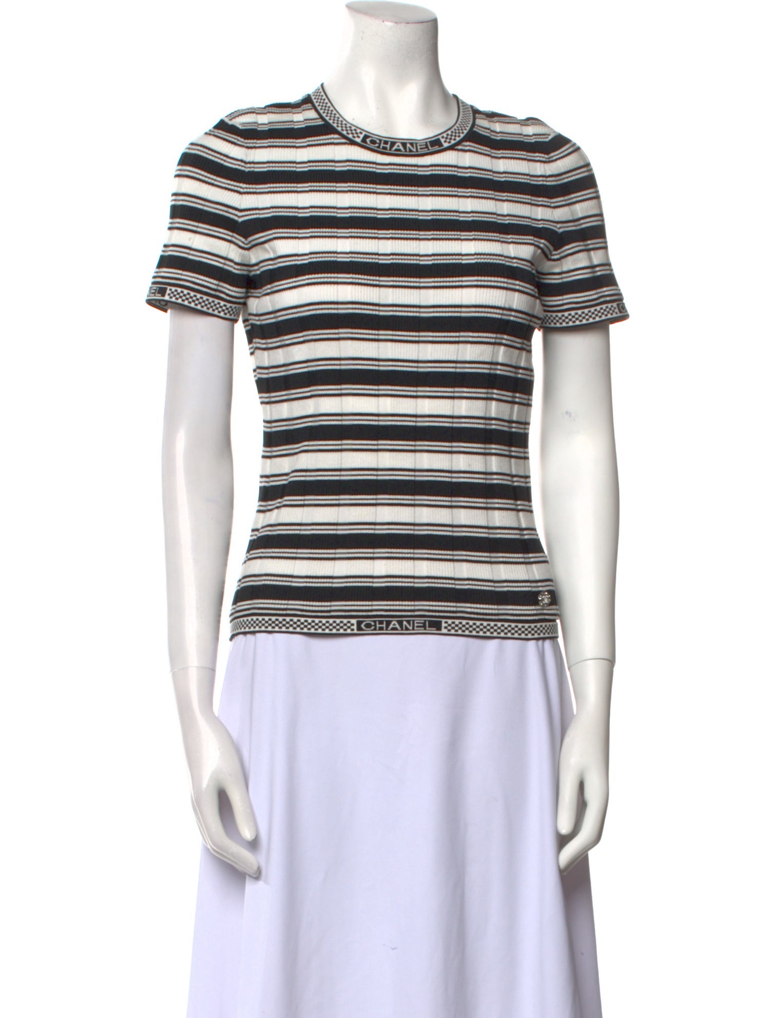 Chanel 2023 Striped Sweater