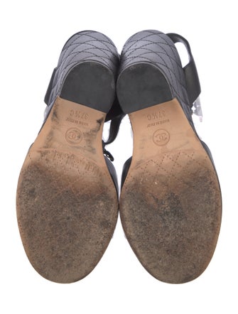 Chanel 2016 Interlocking CC Logo T-Strap Sandals