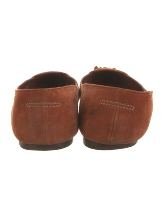 Chanel Interlocking CC Logo Suede Flats