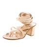 Chanel Interlocking CC Logo Suede Gladiator Sandals