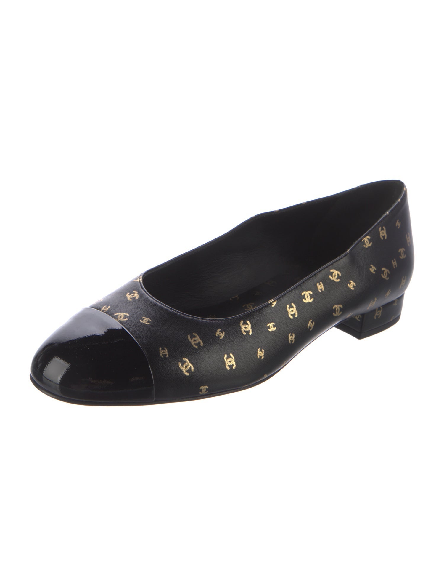 Chanel 2024 Interlocking CC Logo Ballet Flats