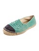 Chanel Interlocking CC Logo Canvas Espadrilles