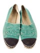 Chanel Interlocking CC Logo Canvas Espadrilles