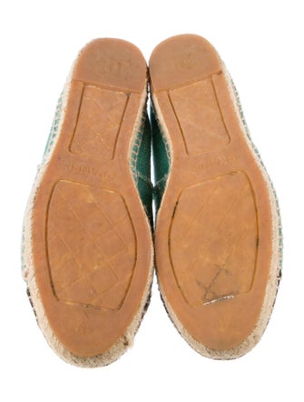 Chanel Interlocking CC Logo Canvas Espadrilles