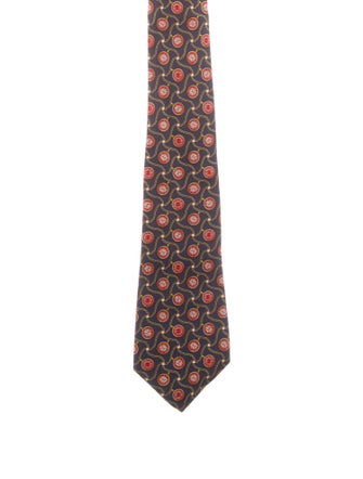 Chanel CC Patterned Print Silk Tie