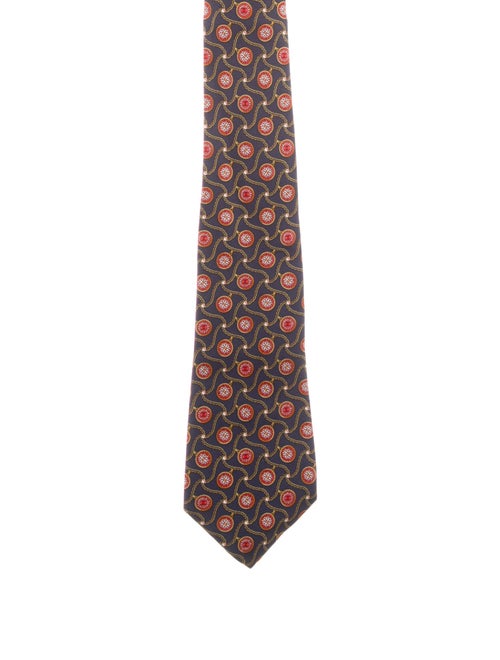 Chanel CC Patterned Print Silk Tie