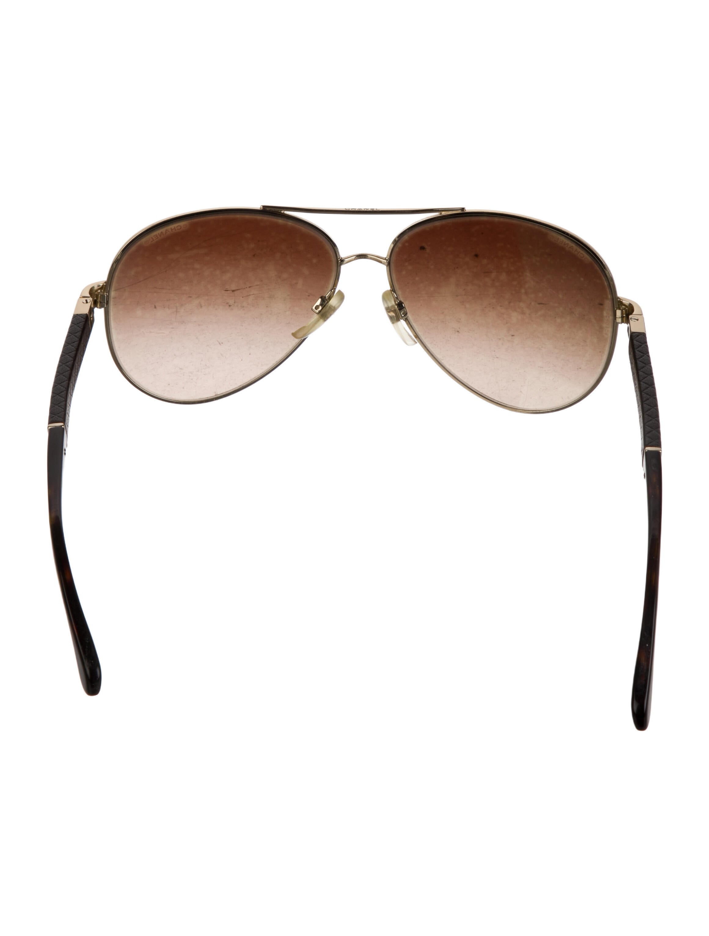 Chanel Interlocking CC Logo Aviator Sunglasses