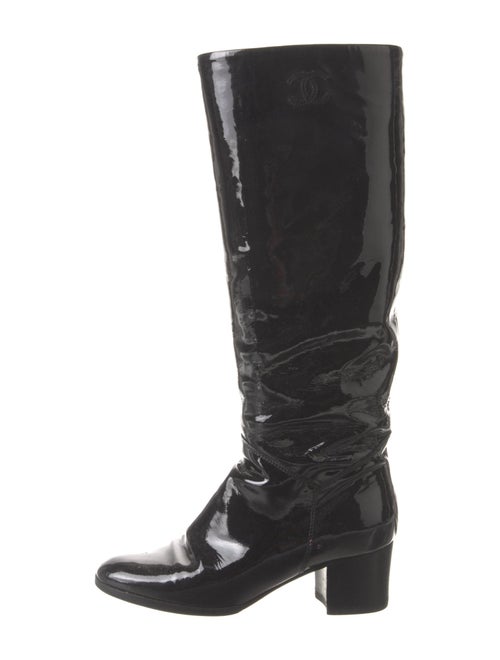 Chanel 2009 Interlocking CC Logo Riding Boots