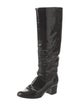 Chanel 2009 Interlocking CC Logo Riding Boots