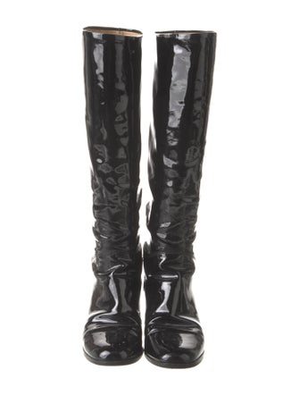 Chanel 2009 Interlocking CC Logo Riding Boots