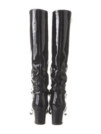 Chanel 2009 Interlocking CC Logo Riding Boots